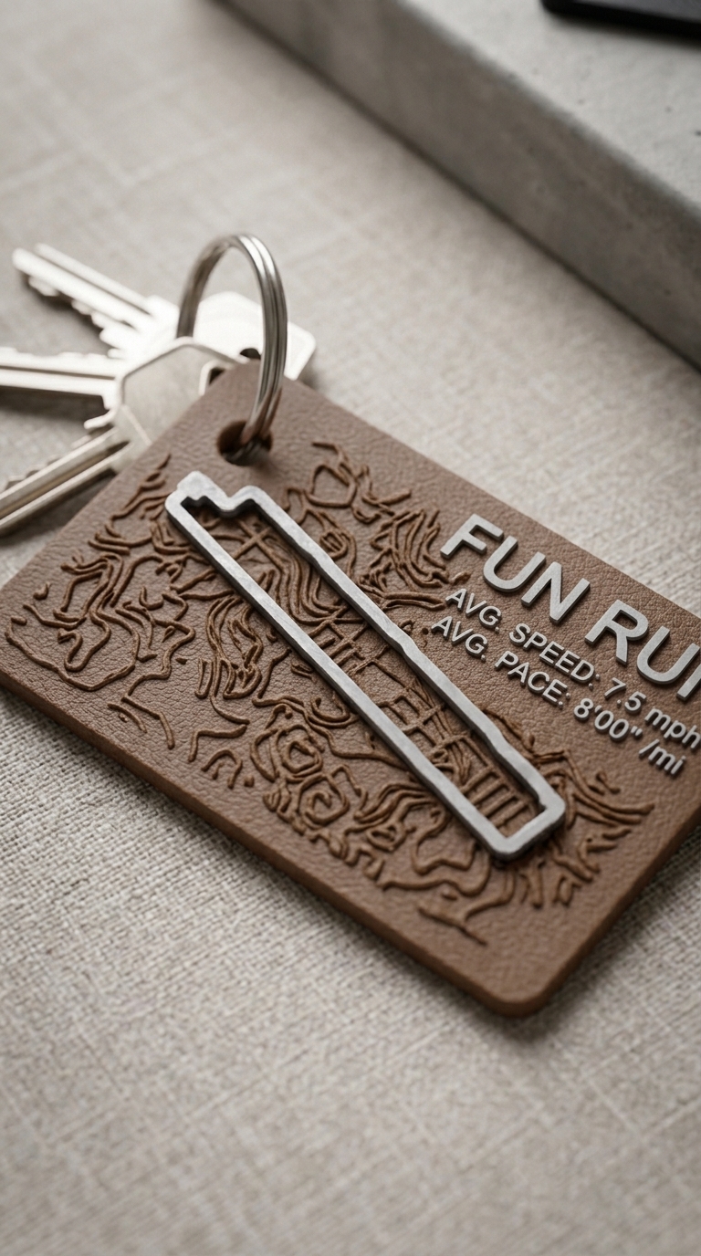 Jejak brown keychain card